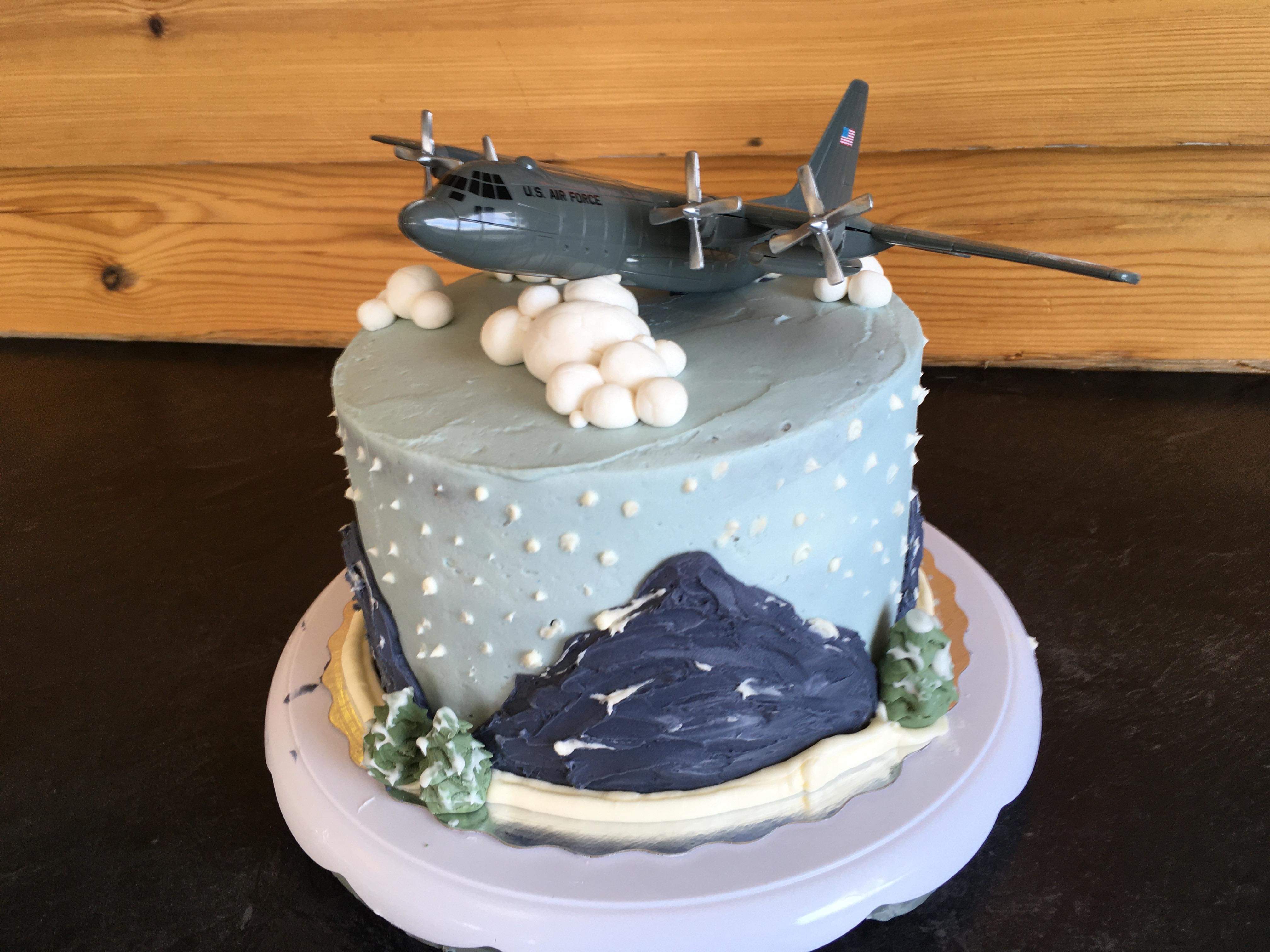 Hudson's Buttercream Airplane Cake