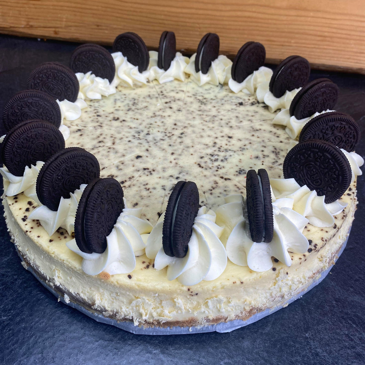 Scratch-made cheesecake from Radical Gardens bakery in Timmins, in one of ten flavors and three sizes from 6 inch to 12 inch
